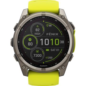 Garmin Fenix 8 - 51mm SOLAR Sapphire Graphite / Amp Yellow