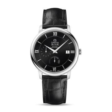 Omega De Ville Prestige Co-Axial 39.5 Power Reserve Stainless Steel / Black