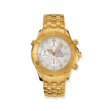 Omega Seamaster Diver 300M Automatic 41.5 Chronograph Yellow Gold / Silver / Bracelet