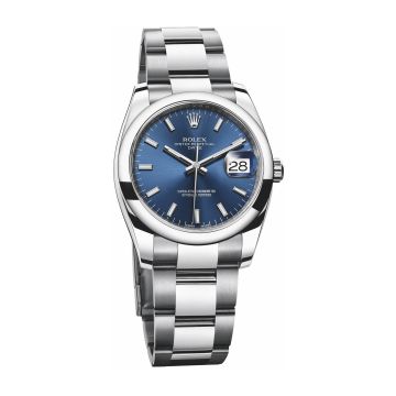 Rolex Oyster Perpetual Date 34 Stainless Steel Fluted / Oyster / Silver Arabic