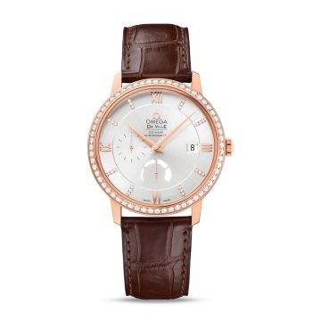 Omega De Ville Prestige Co-Axial 39.5 Power Reserve Red Gold / Silver / Diamond
