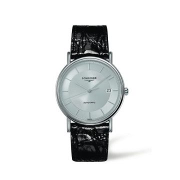 Longines Presence 38.5 Automatic Stainless Steel / Silver / Strap