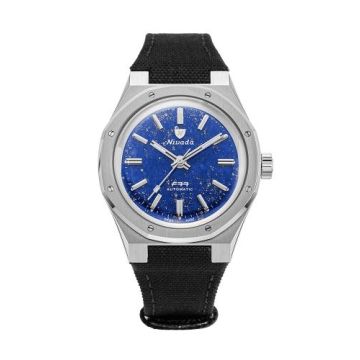 Nivada Grenchen F77 Stainless Steel / Lapis Lazuli / Velcro