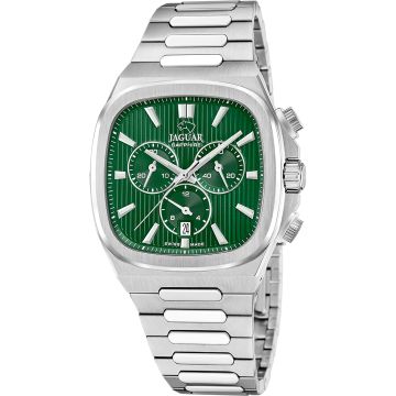 Jaguar Rondcarre Chronograph Silvery / Green