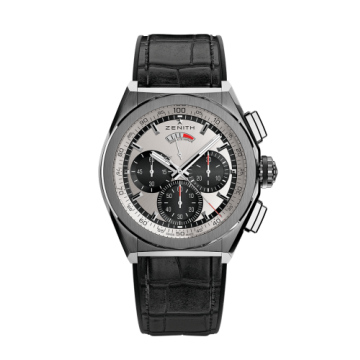 Zenith Defy El Primero 21 Titanium / Silver Panda / Alligator