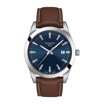 Tissot Gentleman Quartz Stainless Steel / Blue / Strap