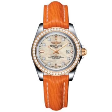 Breitling Galactic 32 Sleek Edition Stainless Steel / Rose Gold / Diamond / Pearl Diamond / Sahara