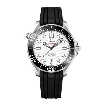Omega Seamaster Diver 300M Master Co-Axial 42 Stainless Steel / White / Rubber