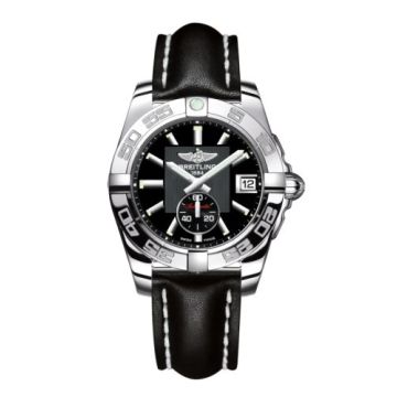 Breitling Galactic 36 Automatic Stainless Steel / Volcano Black / Calf