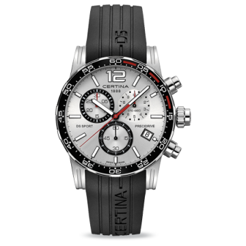 Certina DS Sport Chrono Silver Rubber