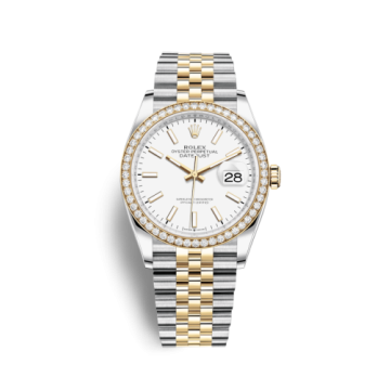 Rolex Datejust 36 Stainless Steel / Yellow Gold / Diamond  / White / Jubilee