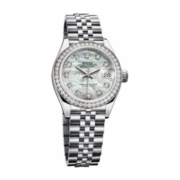 Rolex Lady-Datejust 28 Stainless Steel / Diamond / MOP / Jubilee