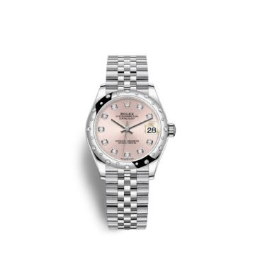 Rolex Datejust 31 Stainless Steel Domed Diamond / Jubilee / Pink - Diamond