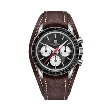 Universal Genève Tribute to Compax White Gold / Black