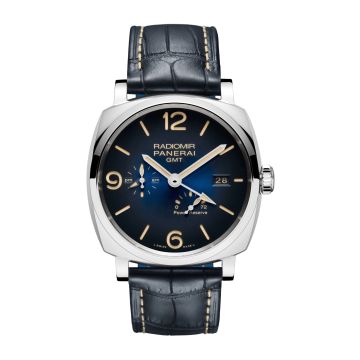 Panerai Radiomir 1940 GMT Power Reserve Stainless Steel / Blue / Mediterraneo