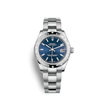 Rolex Datejust 31 Stainless Steel Domed Diamond / Oyster / Blue