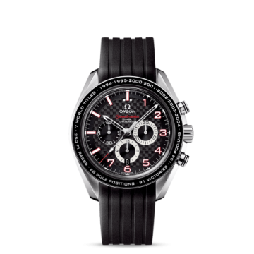 Omega Speedmaster Co-Axial 44.25 Stainless Steel / Carbon / Rubber / Schumacher the Legend