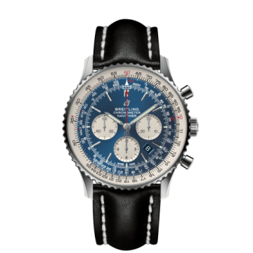 Breitling Navitimer 1 B01 Chronograph 46 Stainless Steel / Aurora Blue / Calf
