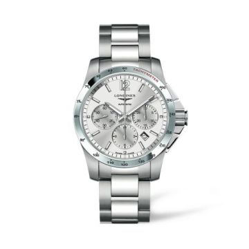 Longines Conquest Chronograph Automatic 41mm Silver