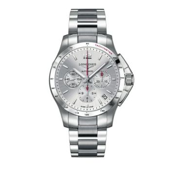 Longines Conquest Chronograph Automatic 44.5mm Silver