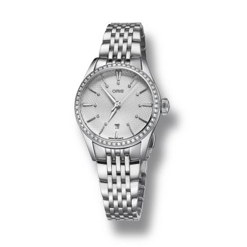 Oris Artelier Date Diamonds 28 Stainless Steel - Diamond / Silver / Bracelet