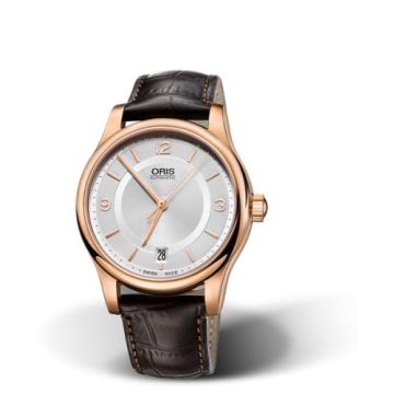 Oris Classic Date 37 Rose Gold / Silver