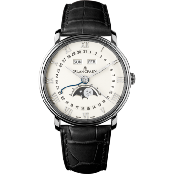 Blancpain Villeret Quantième Complet 40mm Stainless Steel / White