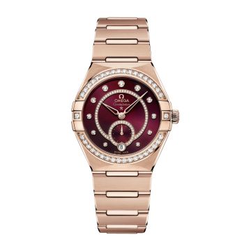Omega Constellation Master Chronometer Small Seconds 34 Sedna Gold / Diamond / Black / Bracelet