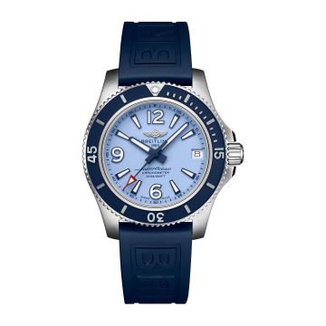Breitling Superocean 36 Stainless Steel / Blue / Rubber / Pin