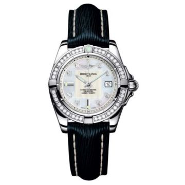 Breitling Galactic 32 Stainless Steel / Diamond / Pearl Diamond / Sahara