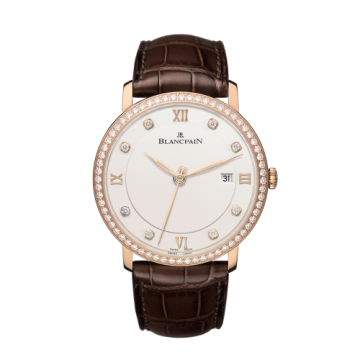 Blancpain Villeret Ultraplate Automatique 40mm Red Gold / Opalin / Diamond