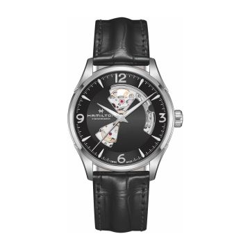 Hamilton Jazzmaster Open Heart 42 Stainless Steel / Black