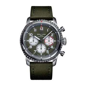 Breitling Aviator 8 B01 Chronograph 43 Stainless Steel / Curtiss Warhawk / Canvas / Tang