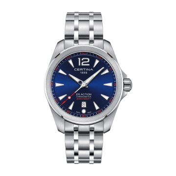 Certina DS Action 41 Quartz Stainless Steel / Blue