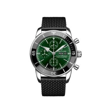 Breitling Superocean Heritage II Chronograph 44 Stainless Steel / Green / Rubber