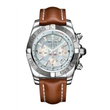 Breitling Chronomat 44 Stainless Steel / MOP / Calf