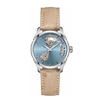 Hamilton Jazzmaster Open Heart 36 Stainless Steel / Blue