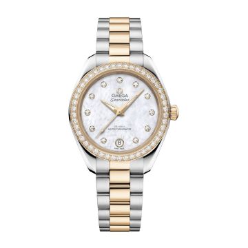 Omega Seamaster Aqua Terra 150M Master Co-Axial 30 Stainless Steel - Moonshine Gold - Diamond / MOP - Diamond / Bracelet