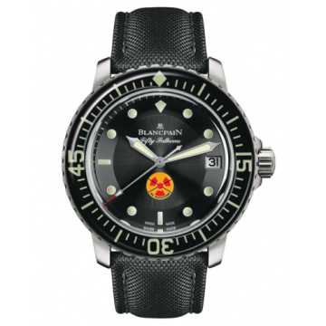 Blancpain Fifty Fathoms Tribute to Fifty Fathoms / Stainless Steel / Black / Black Canvas