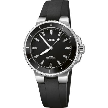 Oris Aquis Date Diamonds Black / Rubber Ø 36.5mm
