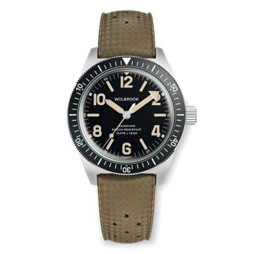 Wolbrook automatique Skindiver - Vintage lum & cadran noir