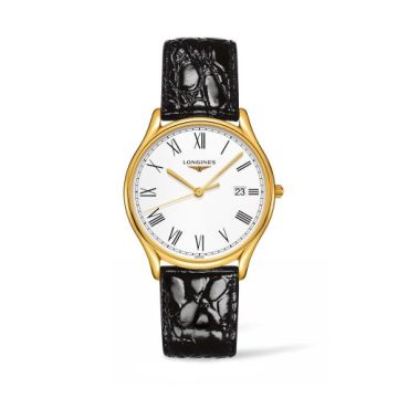 Longines Lyre Quartz 38.5mm PVD Gold / Roman