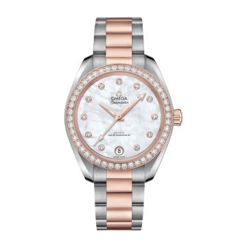 Omega Seamaster Aqua Terra 150M Master Chronometer 34 Stainless Steel / Sedna Gold / Diamond / MOP / Bracelet