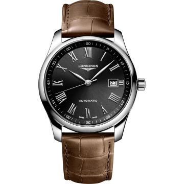 Longines Master Collection 40 Date Stainless Steel / Black - Roman
