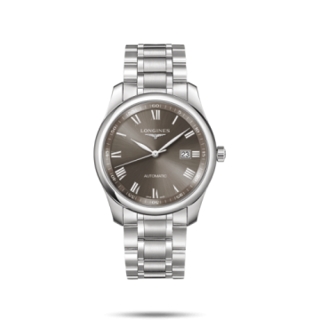 Longines Master Collection 40 Date Stainless Steel / Grey Roman / Bracelet