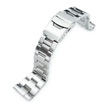 Super-O Boyer 22mm Stainless Steel Bracelet for Seiko Turtle SRP777 SRP775 SRPA21 - 18mm