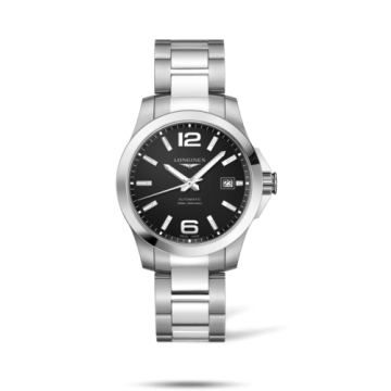 Longines Conquest 39 Automatic Stainless Steel / Black / Bracelet