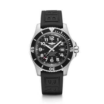 Breitling Superocean II 44 Stainless Steel / Black / Volcano Black / Rubber / Folding