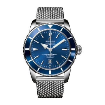 Breitling Superocean Heritage 46 Stainless Steel / Blue / Blue / Milanese