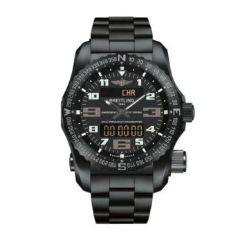 Breitling Emergency II Night Mission / Black / Bracelet